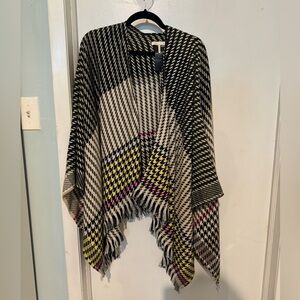 Plaid Maje Cape